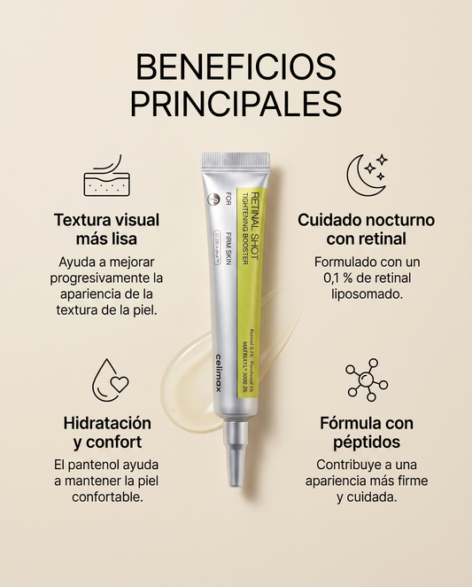 Celimax The Vita-A Retinal Shot Tightening Booster · Sérum Nocturno con Retinal 15 ml