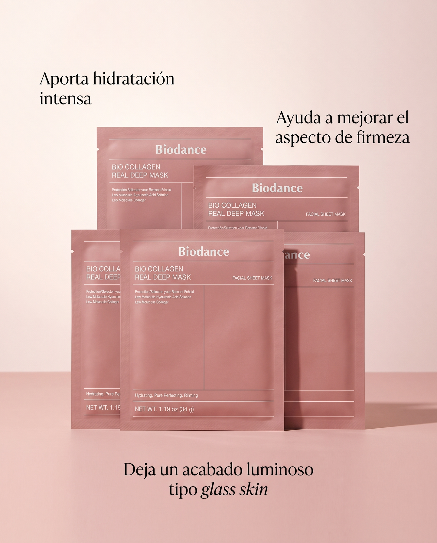 Biodance Bio-Collagen Real Deep Mask · Mascarilla Hidrogel Coreana 4 uds.