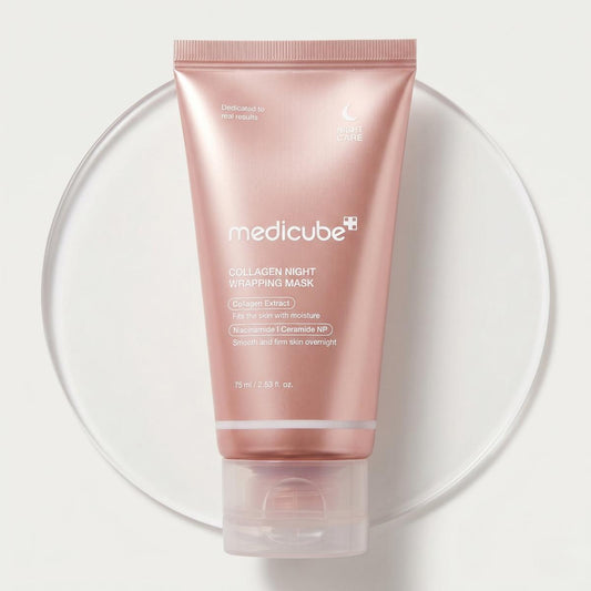 MEDICUBE Collagen Night Wrapping Mask · Mascarilla Nocturna con Colágeno 75 ml