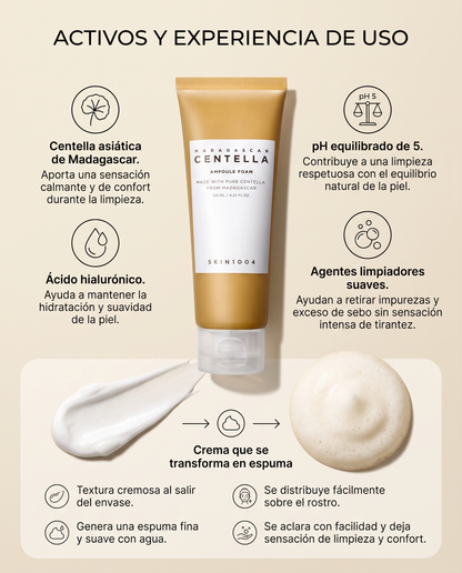 SKIN1004 Centella Ampoule Foam · Limpiador Espuma con Centella Asiática 125 ml