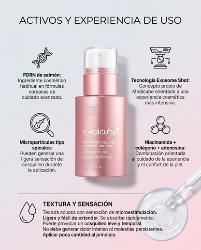 MEDICUBE PDRN Exosome Shot 2000 · Sérum Coreano con PDRN y Microagujas 30 ml