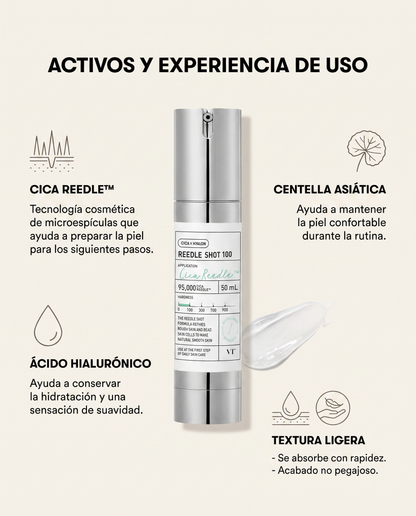 VT Reedle Shot 100 · Sérum Coreano con CICA REEDLE™ 50 ml