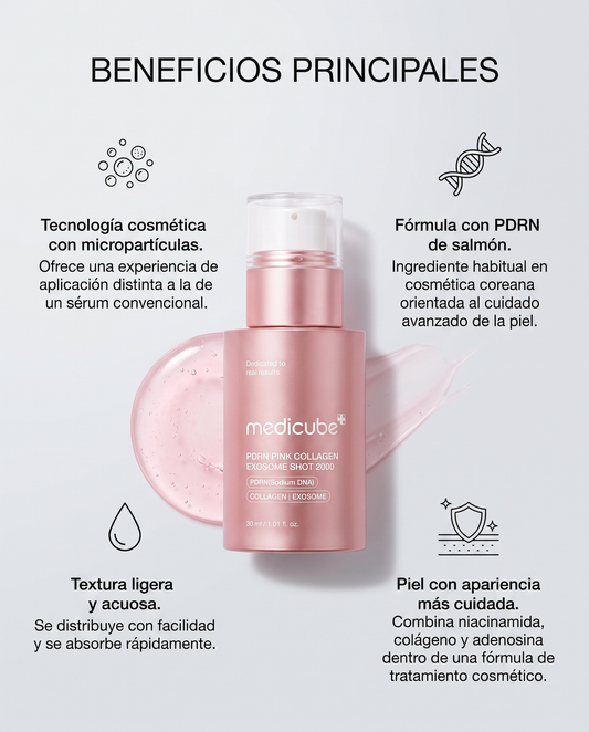 MEDICUBE PDRN Exosome Shot 2000 · Sérum Coreano con PDRN y Microagujas 30 ml