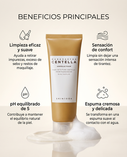 SKIN1004 Centella Ampoule Foam · Limpiador Espuma con Centella Asiática 125 ml