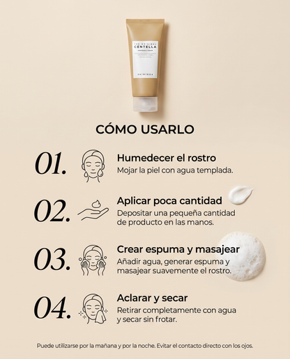 SKIN1004 Centella Ampoule Foam · Limpiador Espuma con Centella Asiática 125 ml