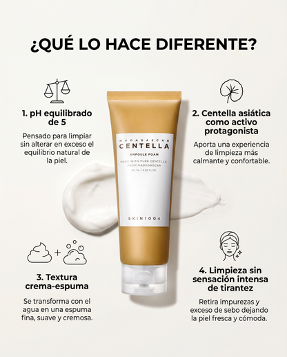 SKIN1004 Centella Ampoule Foam · Limpiador Espuma con Centella Asiática 125 ml