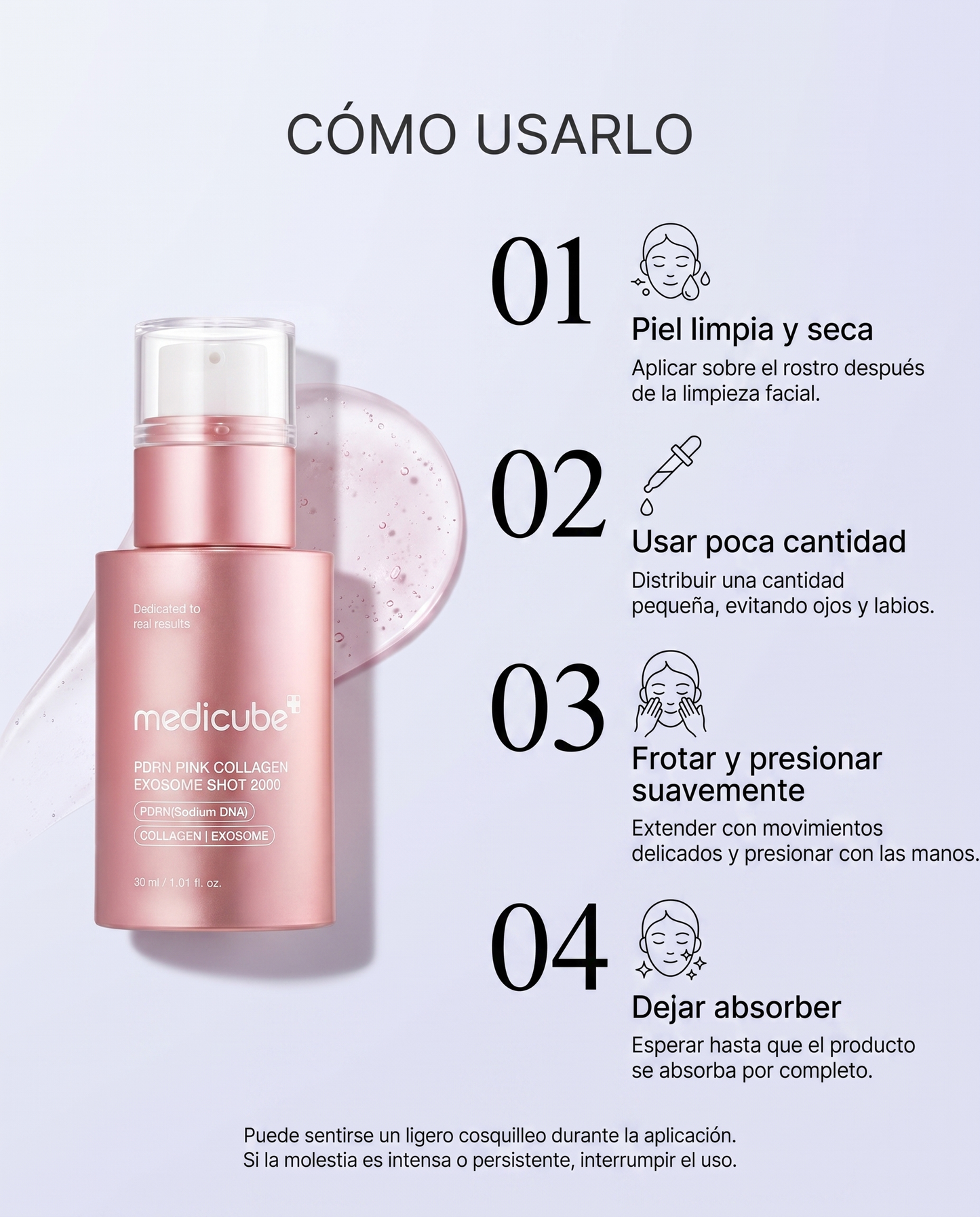 MEDICUBE PDRN Exosome Shot 2000 · Sérum Coreano con PDRN y Microagujas 30 ml