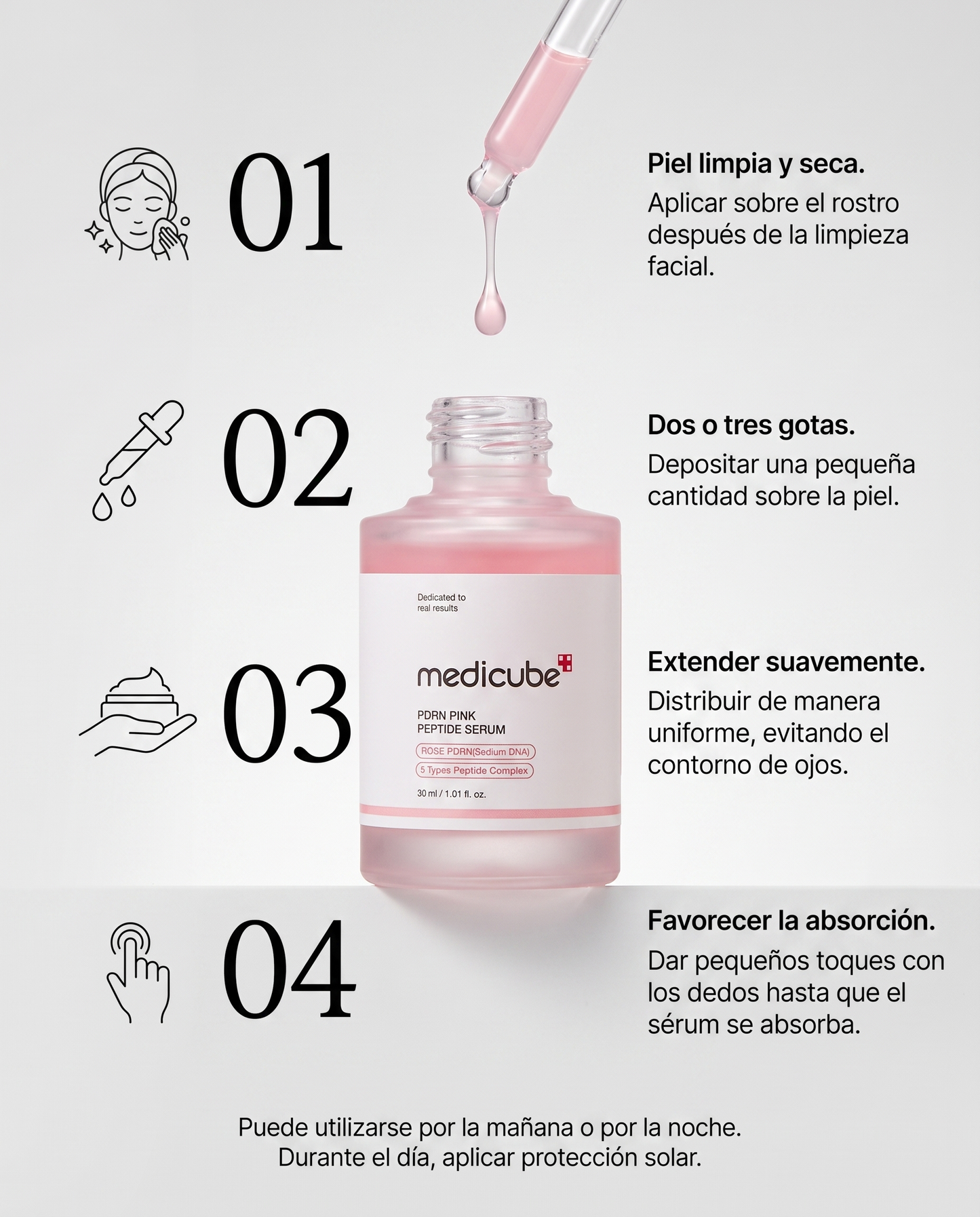 MEDICUBE PDRN Pink Peptide Serum · Sérum Coreano con PDRN y Péptidos 30 ml