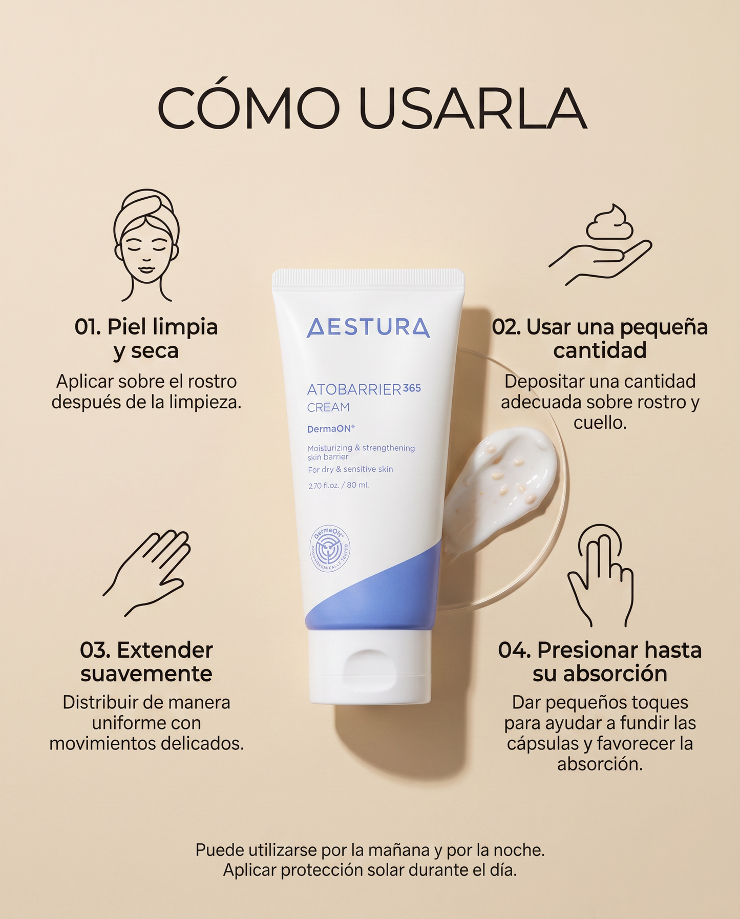 Aestura Atobarrier 365 Cream · Crema Barrera con Ceramidas 80 ml